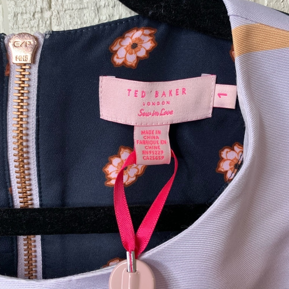 Ted Baker London Damica shift dress, size 1. - Picture 2 of 5